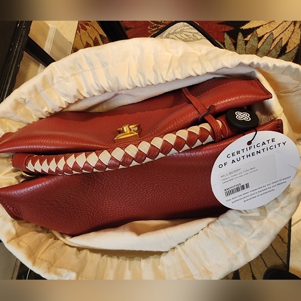 MULBERRY Heavy Grain Iris Tote - Picture 7 of 9